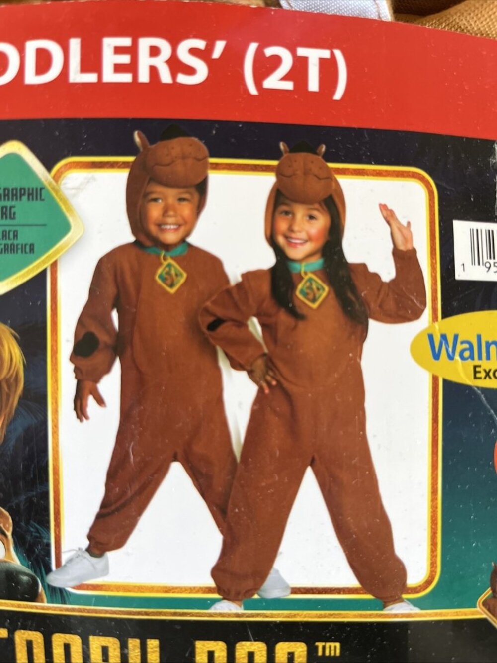 NIP Rubies Toddler Size 2T Scooby Doo Halloween Costume Outfit